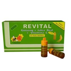 REVITAL GINSENG+JALEA REAL+VITAMINA C 20 AMPOLLA