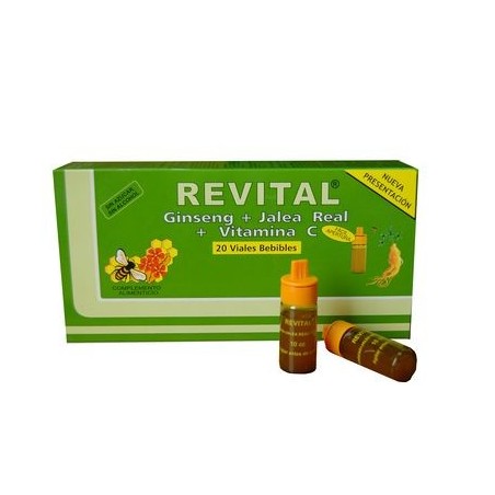 REVITAL GINSENG+JALEA REAL+VITAMINA C 20 AMPOLLA