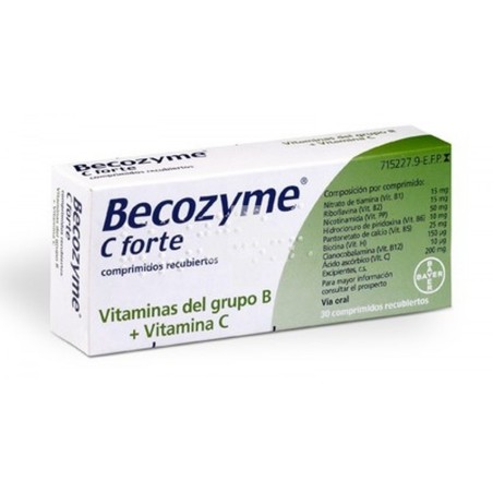 Becozyme C Forte 30 comprimidos| Farmacia Tuset