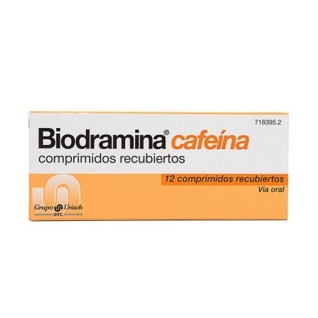 Biodramina cafeina 12 comprimidos | Farmacia Tuset
