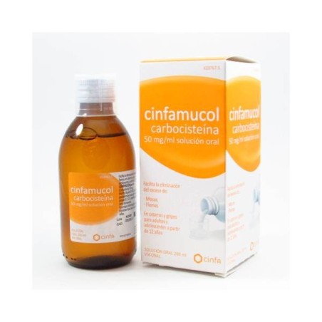 Cinfamucol carbocisteina solucion 200ml| Farmacia Tuset