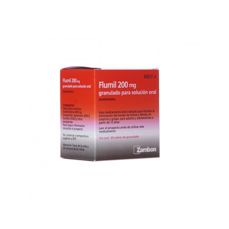 Fluimucil 200mg 30 sobres | Farmacia Tuset