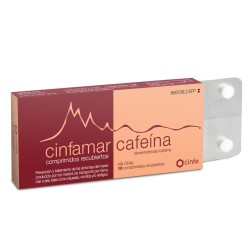 Cinfamar cafeina 10 comprimidos.| Farmacia Tuset