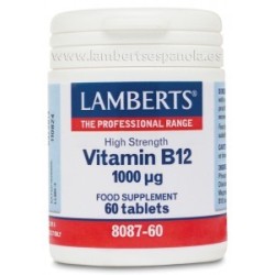 Lamberts Vitamina B12 1000 mcg 60 tabletas| Farmacia Tuset.