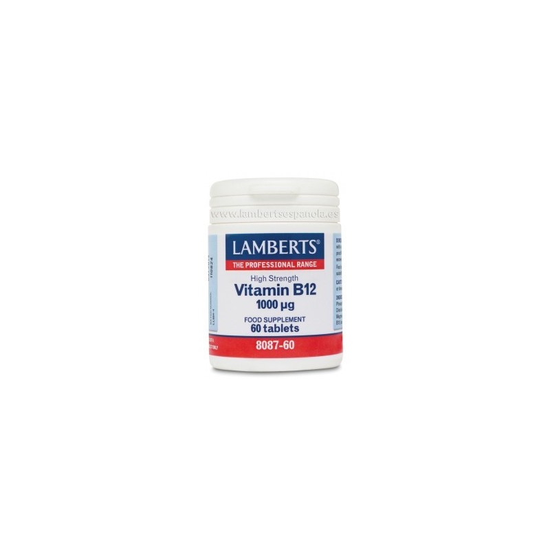 Lamberts Vitamina B12 1000 mcg 60 tabletas| Farmacia Tuset.