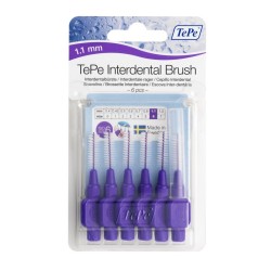 CEPILLO INTERDENTAL 1,1 Nº 6 TEPE 6 UNIDADES.