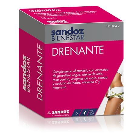 SANDOZ BIENESTAR DRENANTE 15 AMPOLLAS.