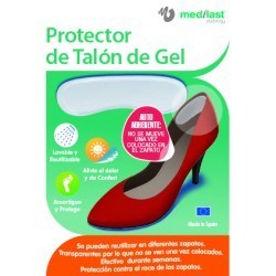 PROTECTOR DE TALON DE GEL MEDILAST TALLA UNICA 2 UNIDADES.