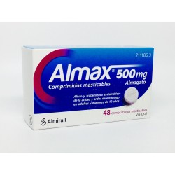 Almax 500 mg 48 comprimidos masticables | Farmacia Tuset