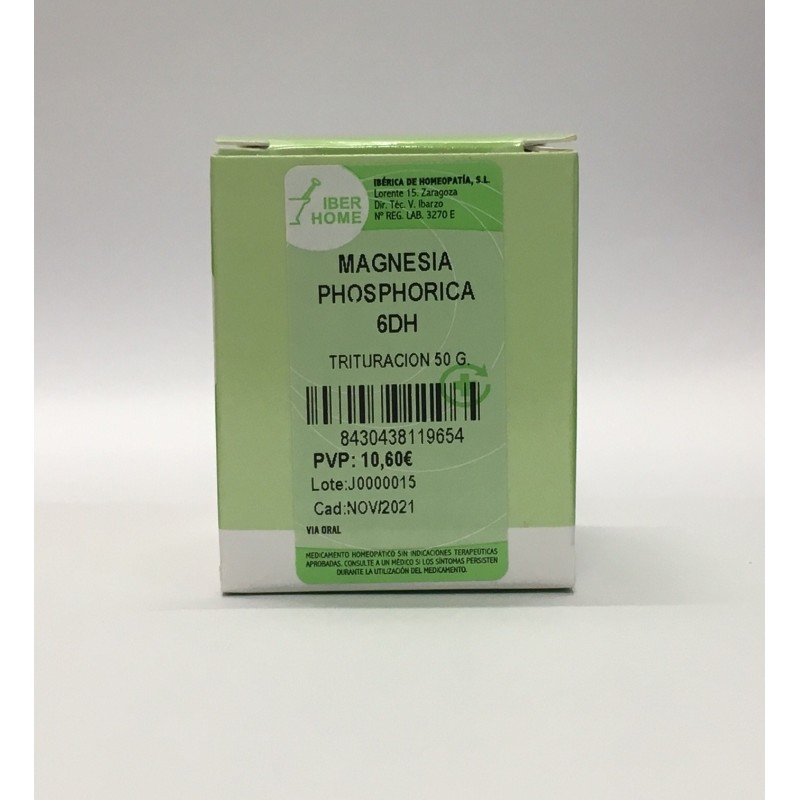 Magnesia Phosphorica 6DH trituración 50gr. Iberhome | Farmacia Tuset