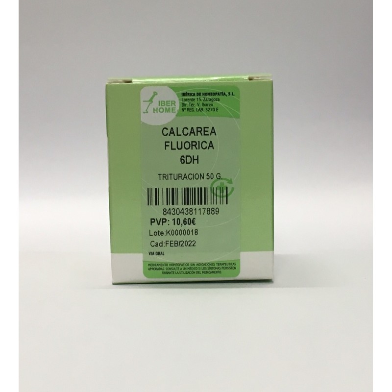 Calcarea Fluorica 6DH Trituración (50 gr) Iberhome | Farmacia Tuset