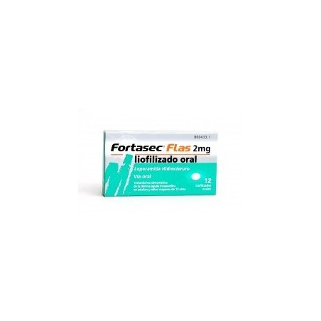 Fortasec Flas 2mg 12 liofilizados orales | Farmacia Tuset