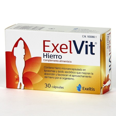 Exelvit Hierro 30 cápsulas.