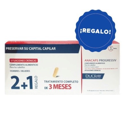 OFERTA: Compra ANACAPS PROGRESSIV CÁPSULAS 2 MESES +1 MES DE REGALO