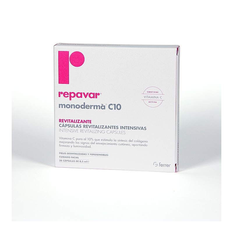 Compra REPAVAR MONODERMA C10 REVITALIZANTE para envejecimiento cutis