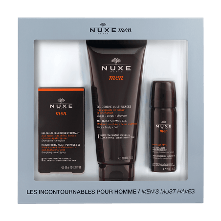 PRECIO ESPECIAL: NUXE MEN COFRE gel ducha, gel hidratante, gel afeitar