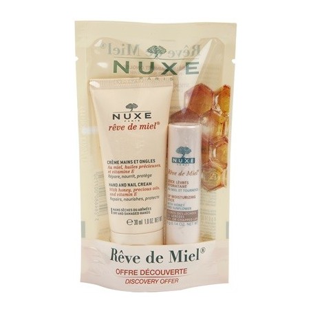 Nuxe Rêve de Miel Pack Crema de Manos + Stick Labios | Farmacia Tuset