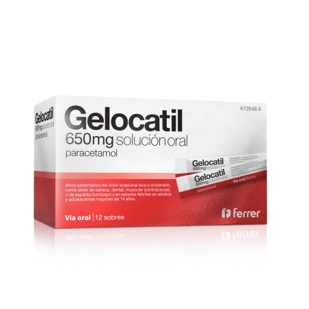 Gelocatil 650 mg 12 sobres | Farmacia Tuset