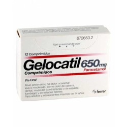 Gelocatil 650 mg 12 comprimidos | Farmacia Tuset