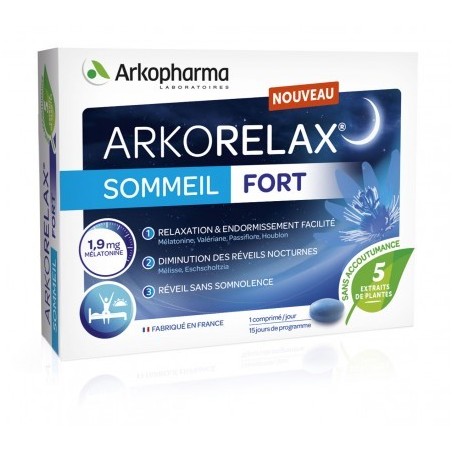 Arkorelax Sueño Forte 30 comp. Arkopharma | Farmacia Tuset