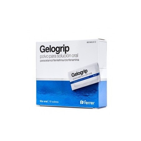Gelogrip Polvo Solución Oral 10 sobres | Farmacia Tuset