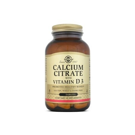 Solgar Citrato de Calcio + Vitamina D3 (60 comp.) | Farmacia Tuset