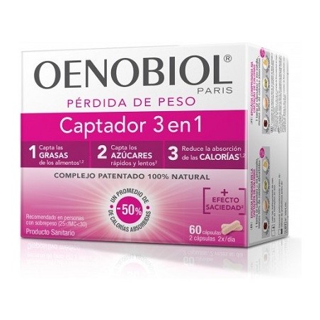 Oenobiol Captador 3 en 1 (60 cápsulas) | Farmacia Tuset