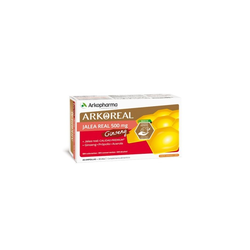 Arkopharma Arkoreal Jalea Real + Ginseng (20 amp) | Farmacia Tuset