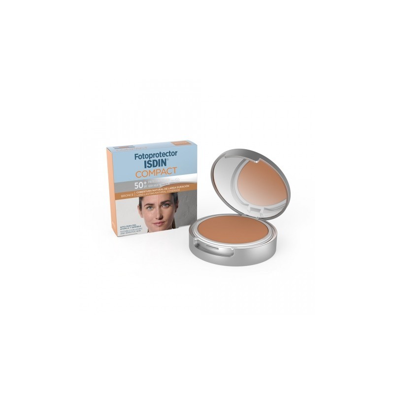 Isdin Fotoprotector Compact FPS 50 Color Bronce (10 gr) | Farmacia Tuset