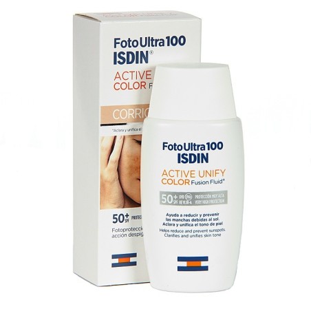 Isdin FotoUltra 100 Active Unify Color Fusion Fluis FPS 100 | Farmacia Tuset