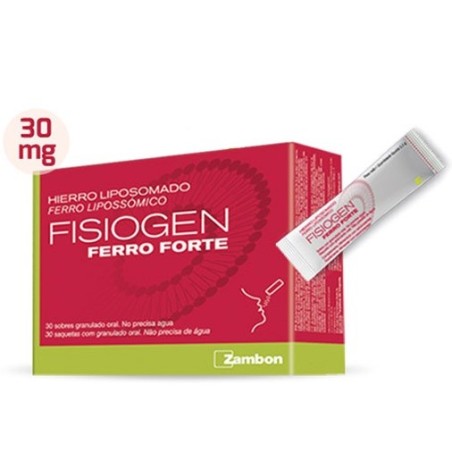 Fisiogen Ferro Forte (30 sobres) | Farmacia Tuset