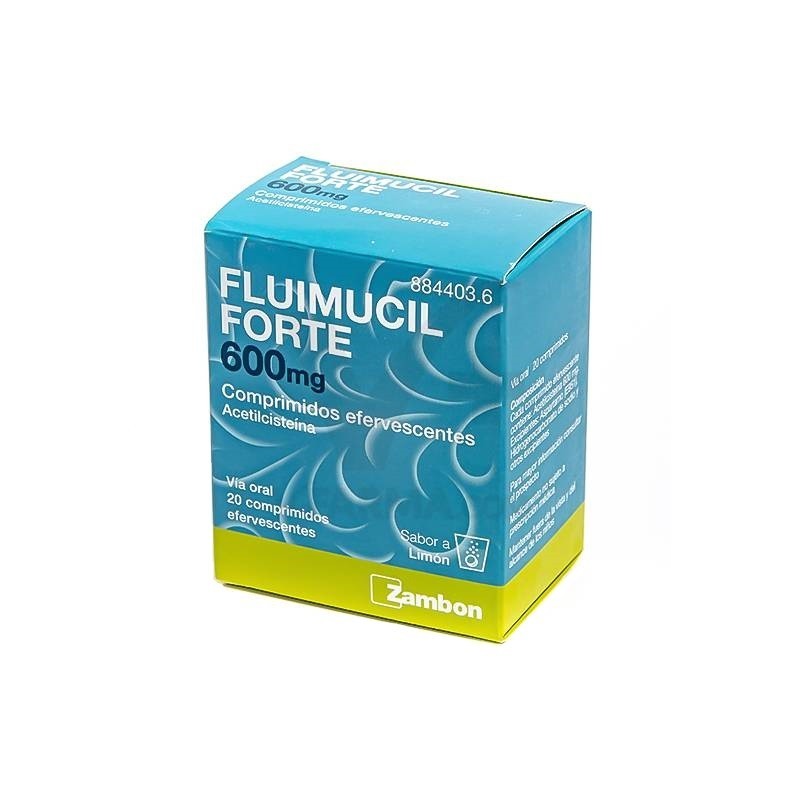 Fluimucil Forte 600 mg (20 comprimidos efervescentes) | Farmacia Tuset