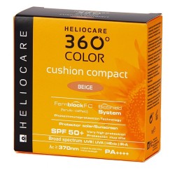 Heliocare 360º Color Cushion Compact Beige FPS 50 (15 gr) | Farmacia Tuset