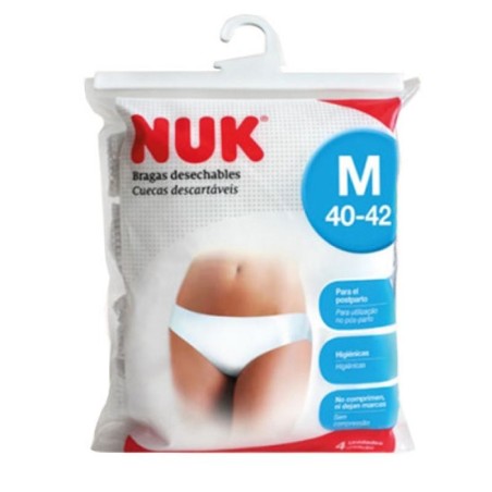 Nuk Braguitas Desechables Talla M 40-42 (4 unidades) | Farmacia Tuset