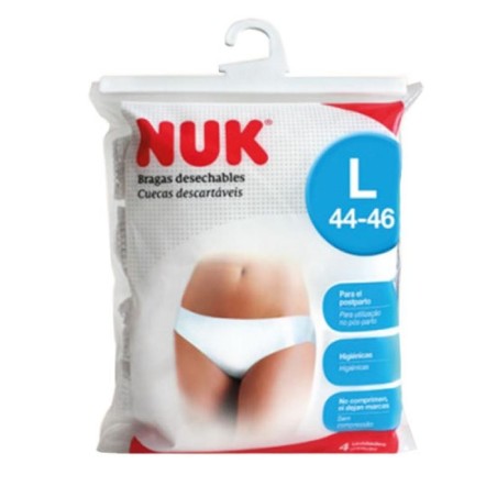 Nuk Braguitas Desechables Talla L 44-46 (4 unidades)  | Farmacia Tuset