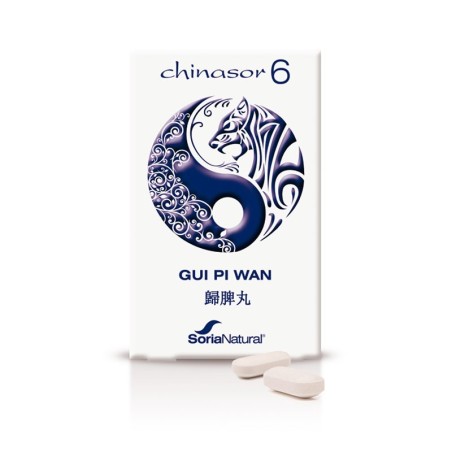 Soria Natural Chinasor 6 Gui Pi Wan (30 comprimidos) | Farmacia Tuset