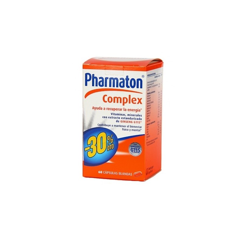 Pharmaton Complex (60 cápsulas) | Farmacia Tuset