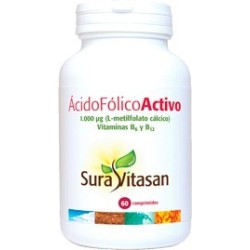 Sura Vitasan Ácido Fólico Activo (60 comp) | Farmacia Tuset