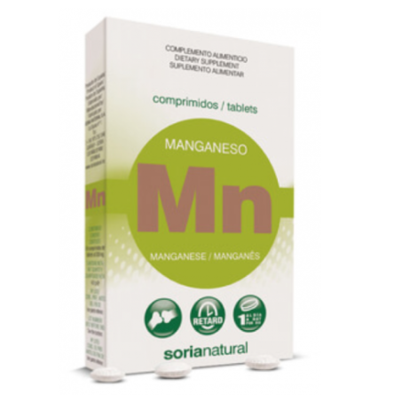 Soria Natural Manganeso Retard (24 comp) | Farmacia Tuset