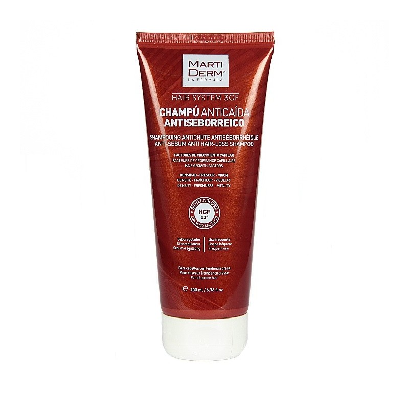 Martiderm Champú Anticaída Antiseborreico (200 ml) | Farmacia Tuset