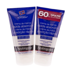 Neutrogena Crema de Manos Rápida Absorción Duplo (75 ml + 75 ml) | Farmacia Tuset