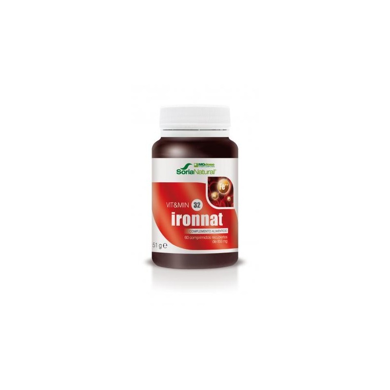 MGdose - Soria Natural Ironnat (60 comp) | Farmacia Tuset