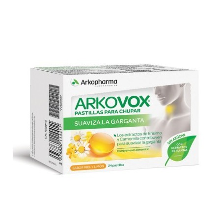 Arkovox Pastillas para Chupar Miel Limón (24 pastillas) | Farmacia Tuset