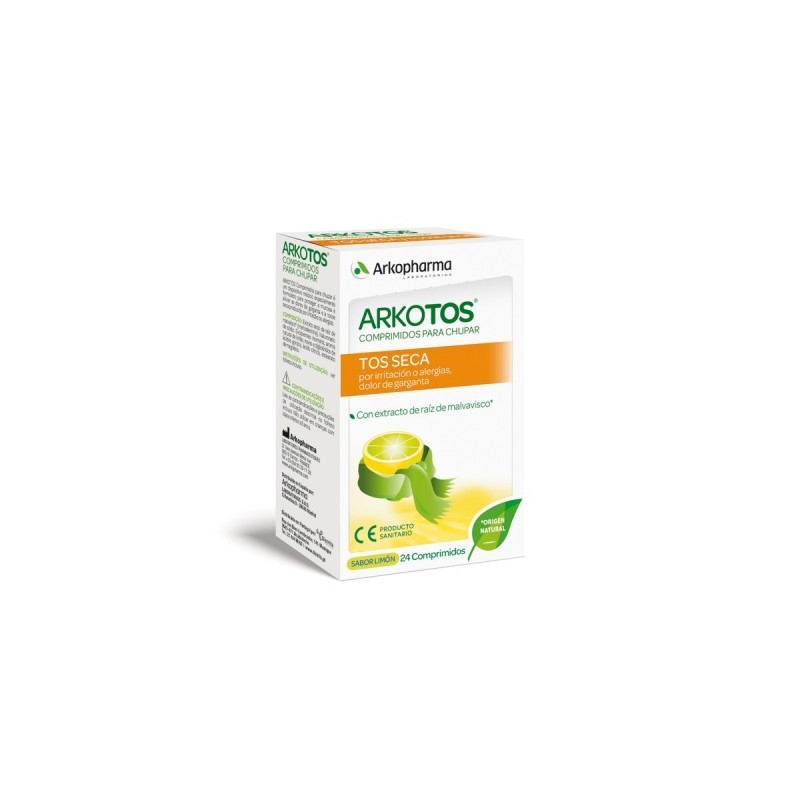 Arkopharma Arkotos Seca Limón (24 comprimidos) | Farmacia Tuset