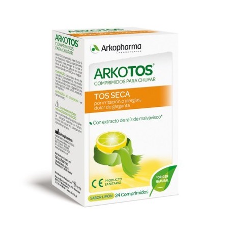 Arkopharma Arkotos Seca Limón (24 comprimidos) | Farmacia Tuset