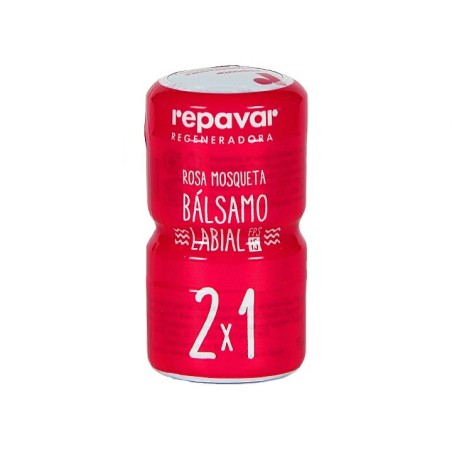 Repavar Regeneradora Bálsamo Labial Duplo 2x1 (10 ml) | Farmacia Tuset