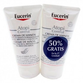 Eucerin Atopicontrol Crema de Manos Duplo (2x75ml) | Farmacia Tuset