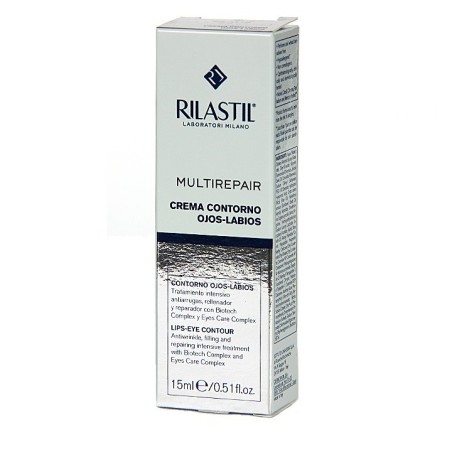 Rilastil Multirepair Crema Contorno Ojos y Labios (15 ml) | Farmacia Tuset