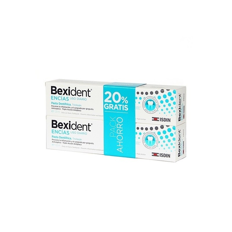 Isdin Bexident Encías Uso Diario Pasta Duplo (125 ml + 125 ml) | Farmacia Tuset