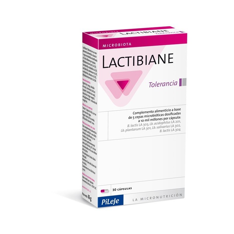 Pileje Lactibiane Tolerance (30 cápsulas) | Farmacia Tuset